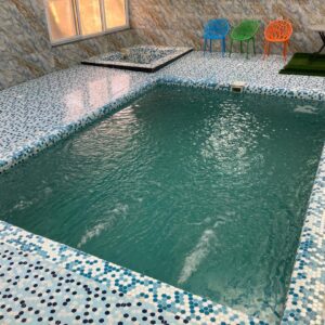 کلبه استخر و جکوزی دار لب دریاچه گیسوم