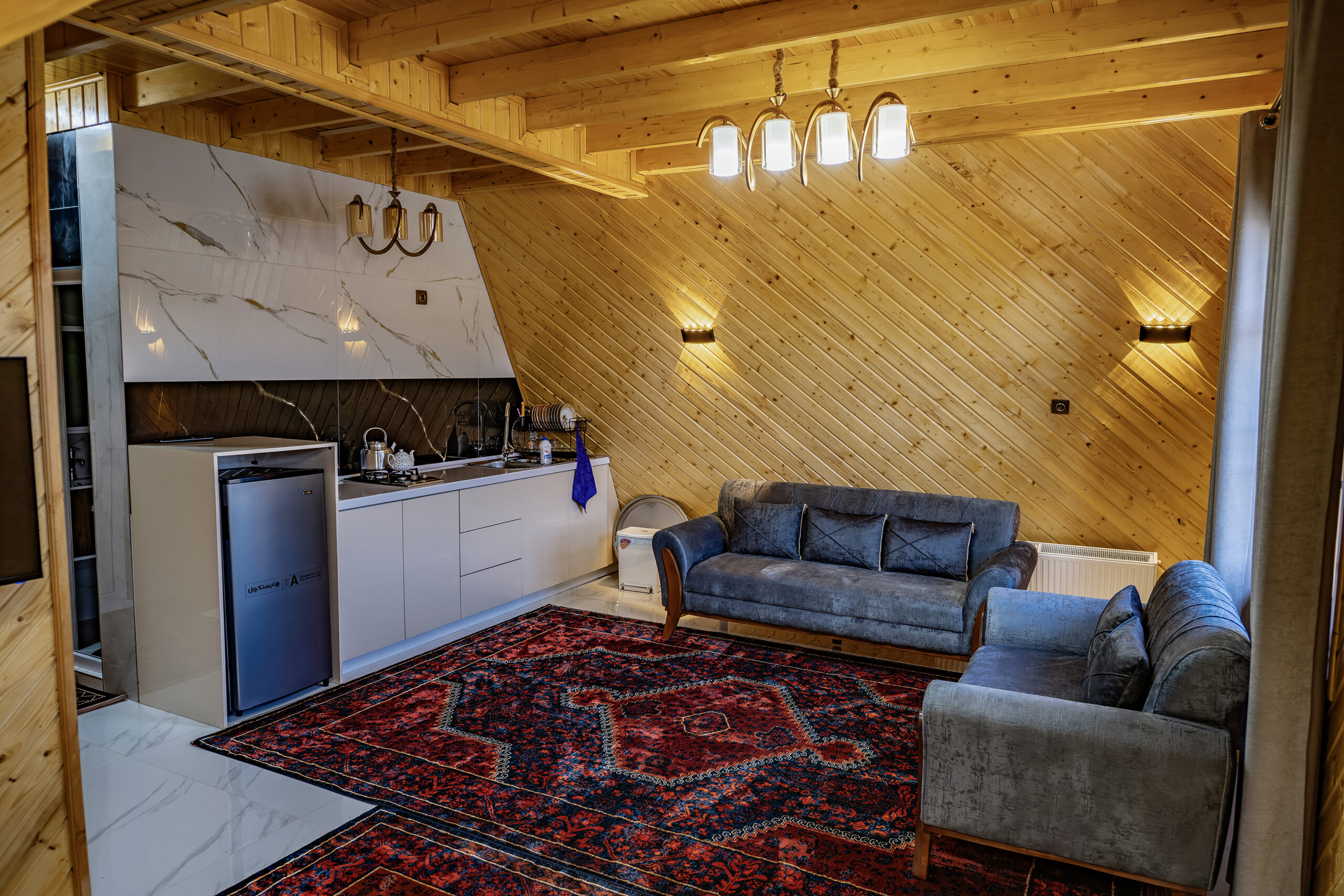 کلبه دوخواب vip لب دریاچه گیسوم