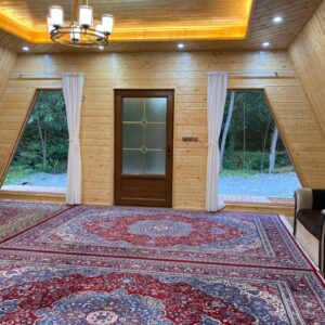 کلبه دوخوابه جنگلی لب رودخونه گیسوم