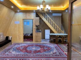 کلبه دوخوابه جنگلی لب رودخونه گیسوم