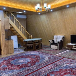 کلبه دوخوابه جنگلی لب رودخونه گیسوم