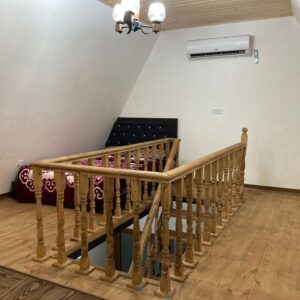 کلبه سوئیسی استخردار با منظره جنگل